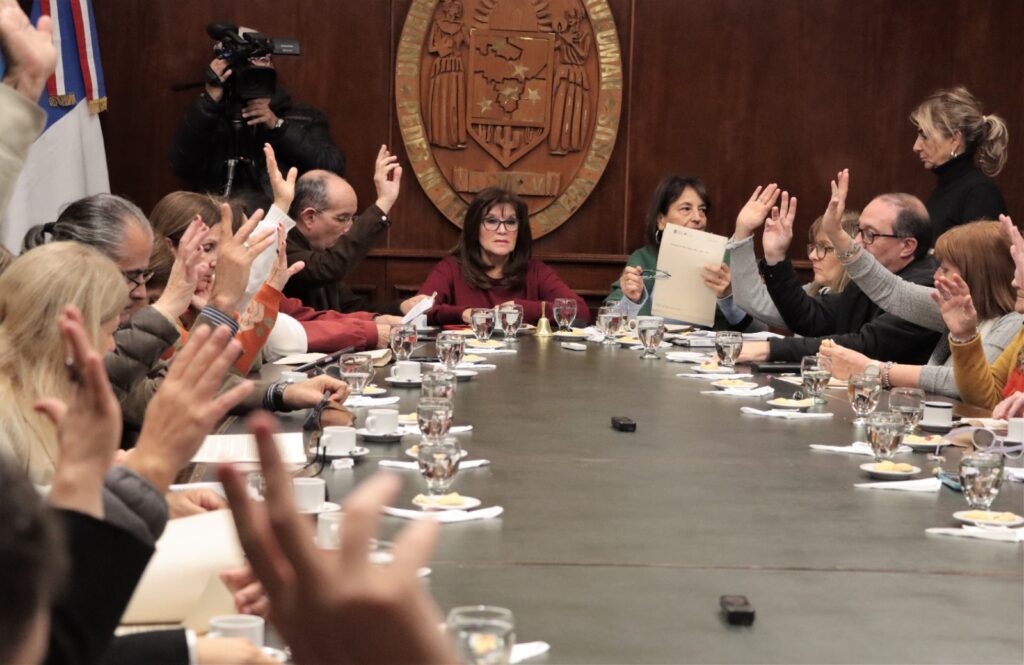 Se aprobaron expedientes de las diferentes comisiones de trabajo permanente, y la vicerrectora explicó a los consejeros sobre la presentación en el Congreso del Proyecto de Ley de Financiamiento Universitario. 