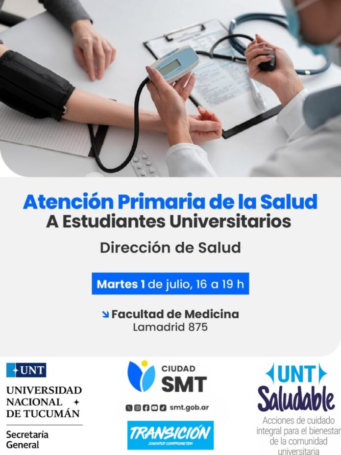 La UNT impulsa una jornada gratuita de salud integral para estudiantes ...
